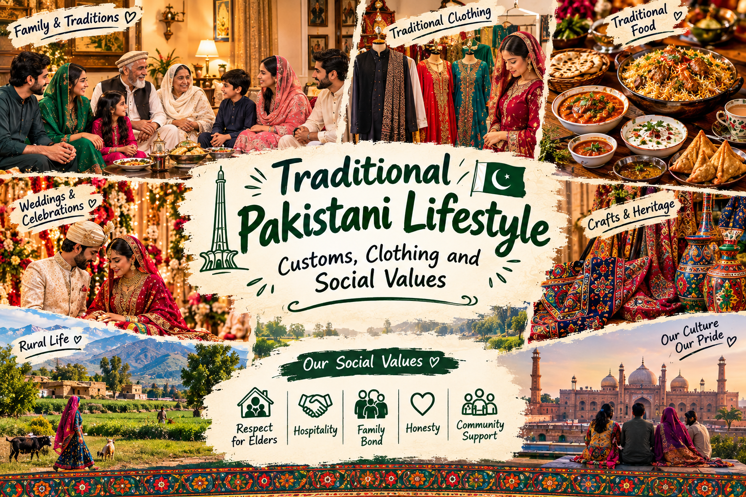 Traditional Pakistani Lifestyle: Customs, Clothing and Social Values