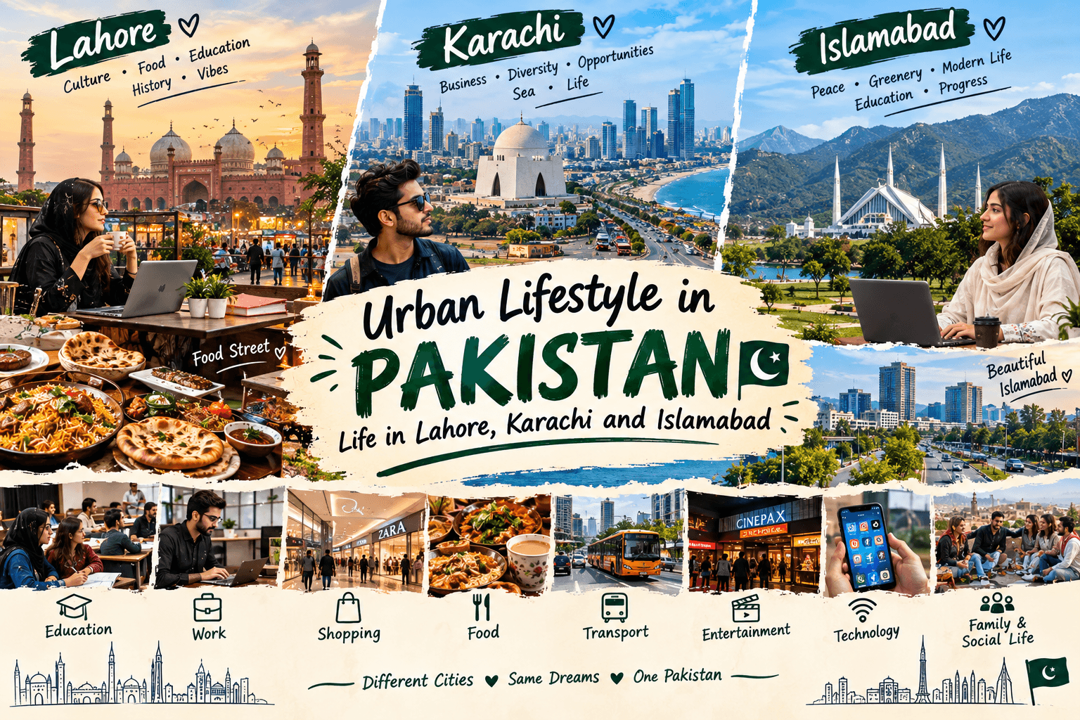 Urban Lifestyle in Pakistan: Life in Lahore, Karachi and Islamabad